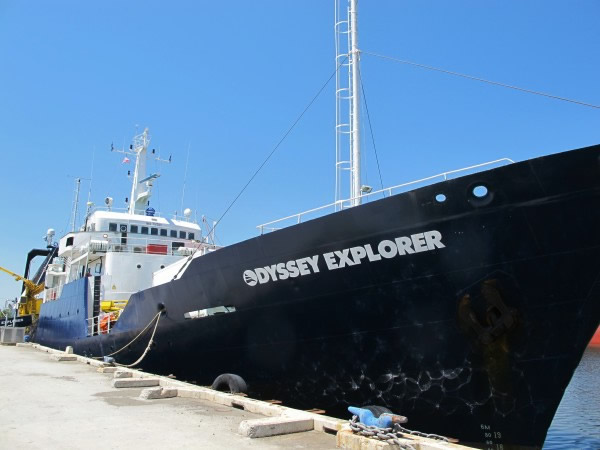 奥德赛海洋勘探公司的打捞船
