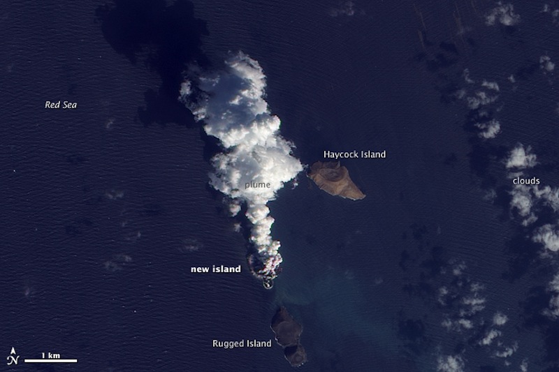 《自然—通讯》论文描述红海南部两个火山岛的诞生和演化