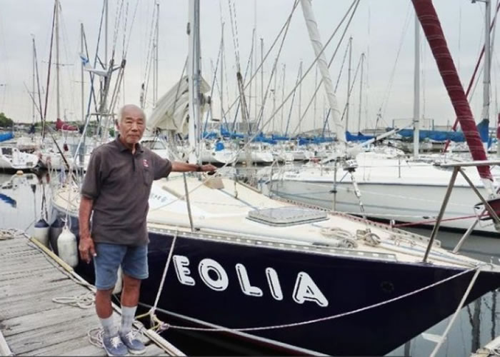 立尾征男将挑战驾驶帆船不靠港，环绕世界一周。