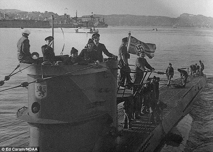 美国北卡罗莱纳州海底发现二战纳粹德军U型潜艇U576残骇 德国不取回让其安息