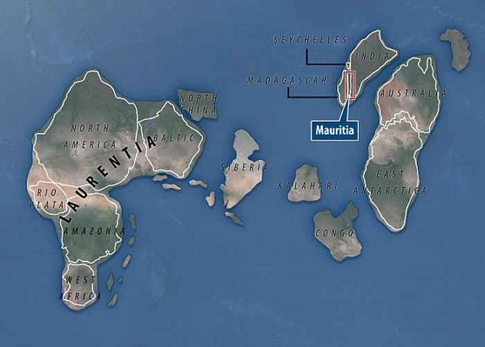 印度与马达加斯加之间的印度洋海底发现疑是失落的“毛里提亚”(Mauritia）古大陆