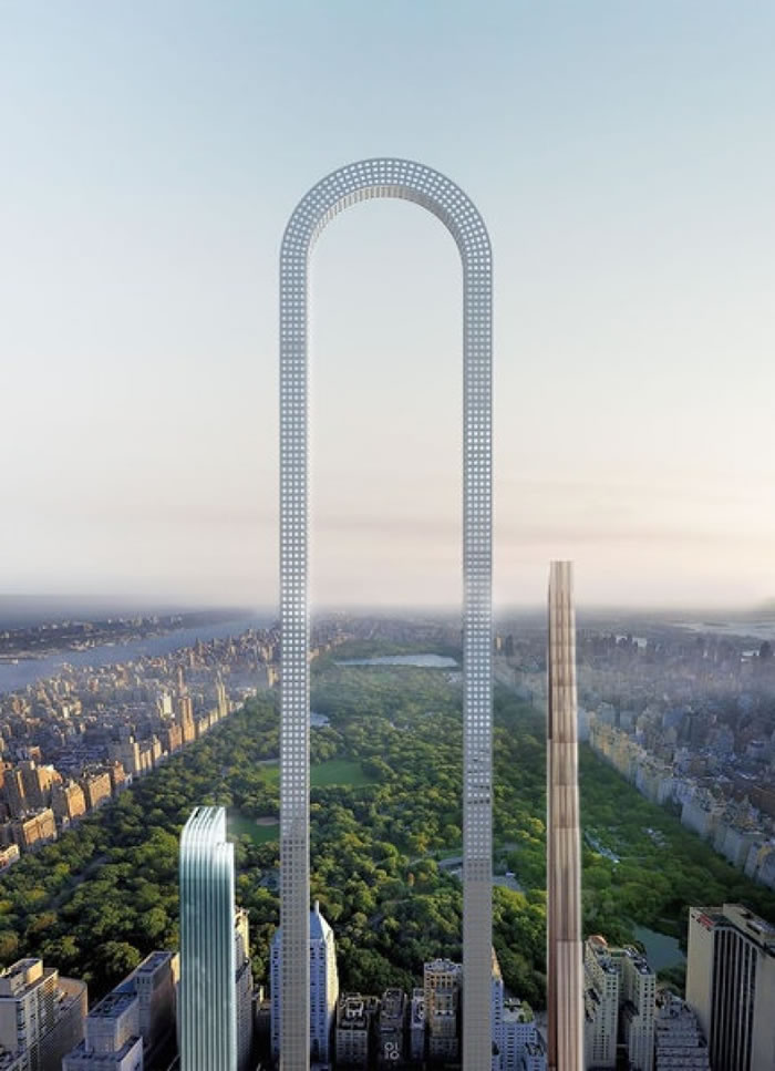 一旦建成，“大笨拱”将成为全球最长的大楼。