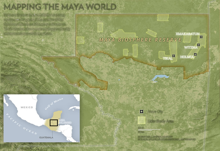 该计划的研究地点为危地马拉贝登省的马雅生态保留区，探勘超过2100平方公里的地区，制作出考古研究有史以来最大量的光达资料集。