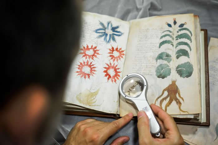 伏尼契手稿（Voynich Manuscript）是一本不起眼的小书，但也是世界上最神秘的书之一，目前收藏在耶鲁大学的保管库里。这份珍贵的文件里有优美的书写字和