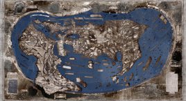 美国纽约罗彻斯特大学研究人员恢复一张极其破旧的哥伦布地图