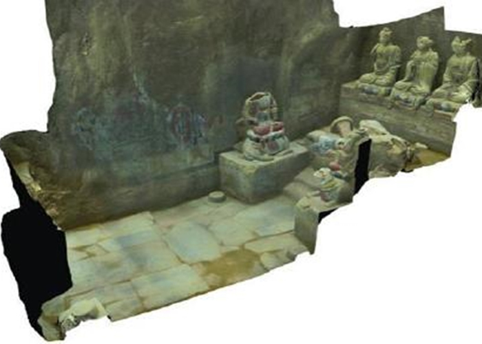 陕西榆林绥德县发现明代土洞式佛窟 造像壁画保存完好