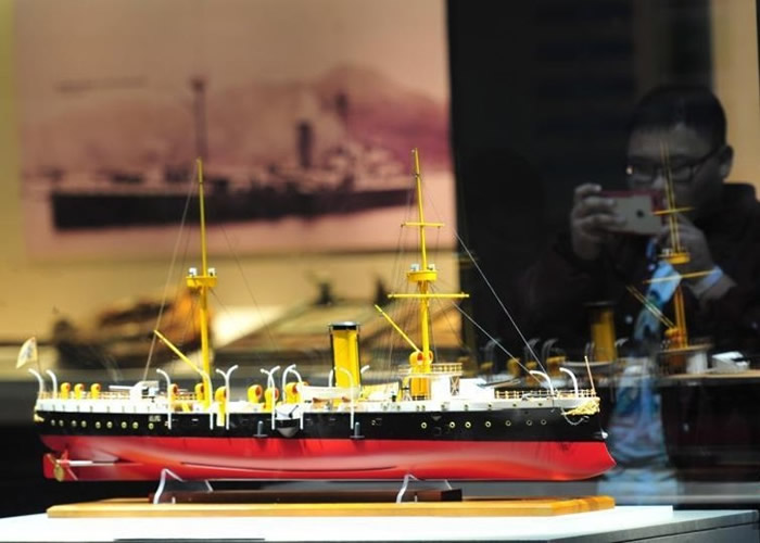 致远舰上珍贵文物今年4月时移师辽宁省博物馆展出。