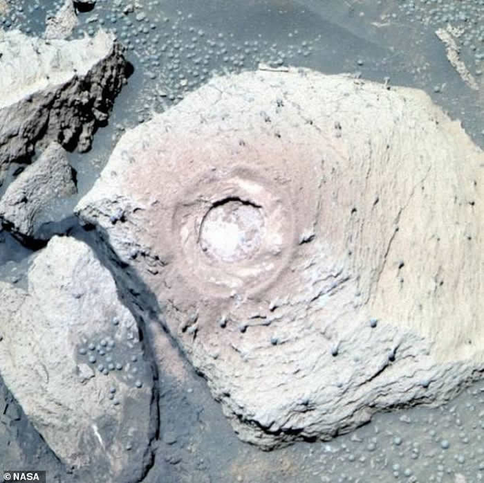 好奇号在火星上拍摄到15个“蘑菇”