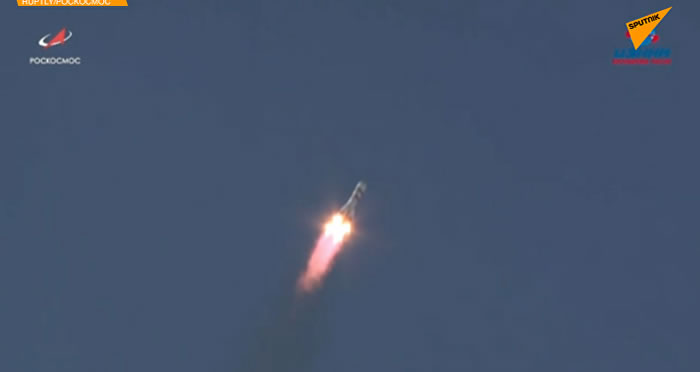 俄罗斯“进步MS-11”号货运飞船与“联盟-2.1a”号运载火箭分离自主飞往国际空间站