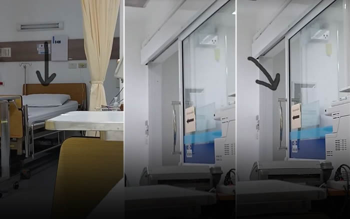灵异影片曝光！泰国女子误住猛鬼病房晚上听到诡异下床声 玻璃门自己打开