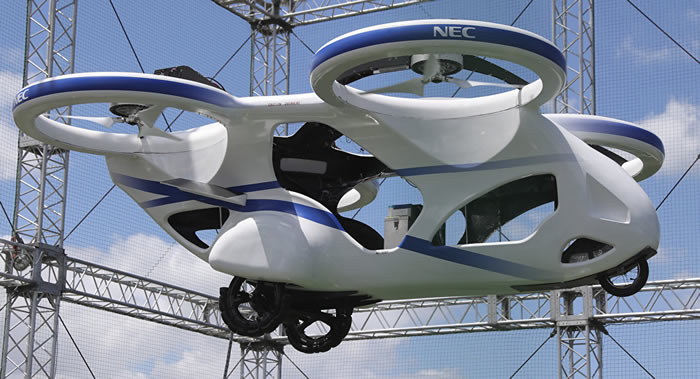 日本电气公司（NEC）测试飞行汽车原型机
