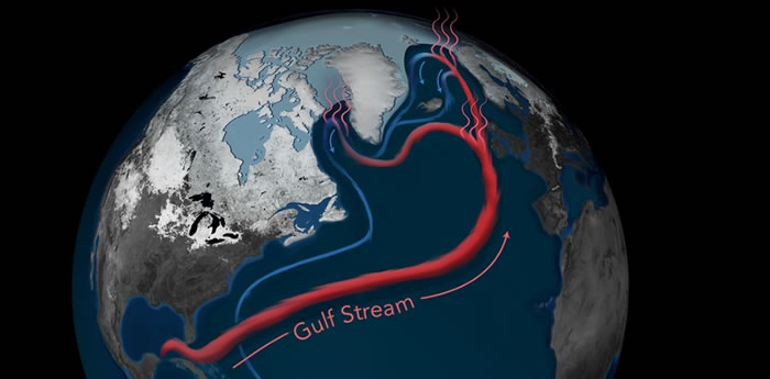 北大西洋暖流。來源：Natalie Renier/Woods Hole Oceanographic Institution（CC BY-ND 4.0）