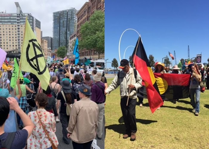 澳洲多个城市有民众发起示威。