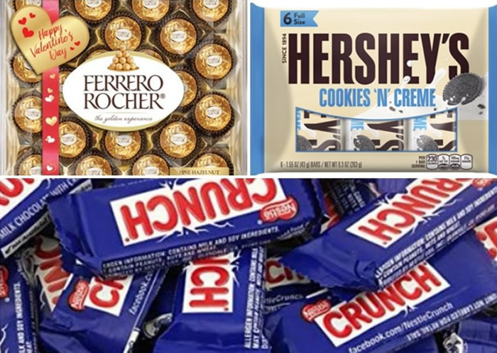 多间著名巧克力公司排名偏低。