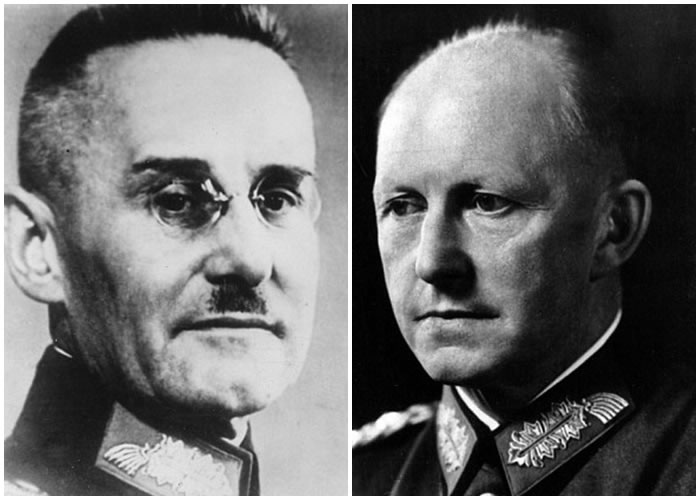 哈尔德（左图）及约德尔（右图），分别被希特勒大骂是畏首畏尾及尊卑不分。