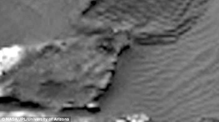 好奇号在火星拍到石块雕有火星人样貌?