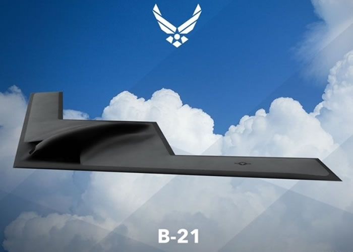 B-21轰炸机的设计图首次公开，其外形就像一只巨大的蝙蝠