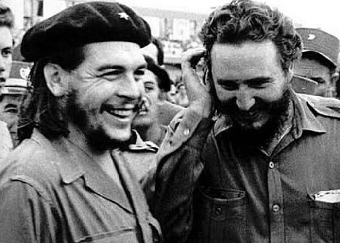 哲古华拉（左）及卡斯特罗（右）是古巴革命政府的核心。