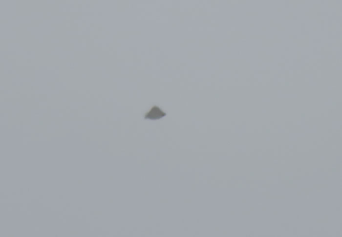 加拿大多伦多不明飞行物体发烧友拍到三角形UFO紧随客机