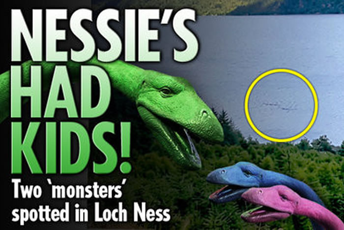 尼斯湖水怪已经娶妻生子？苏格兰男子在尼斯湖畔目击两只巨大生物在湖里潜行