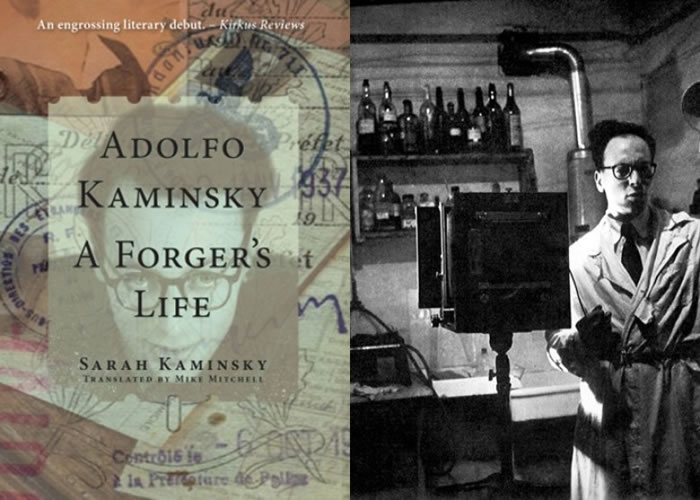 《卡明斯基：伪造文书专家的一生》英文版（左）日前出版。