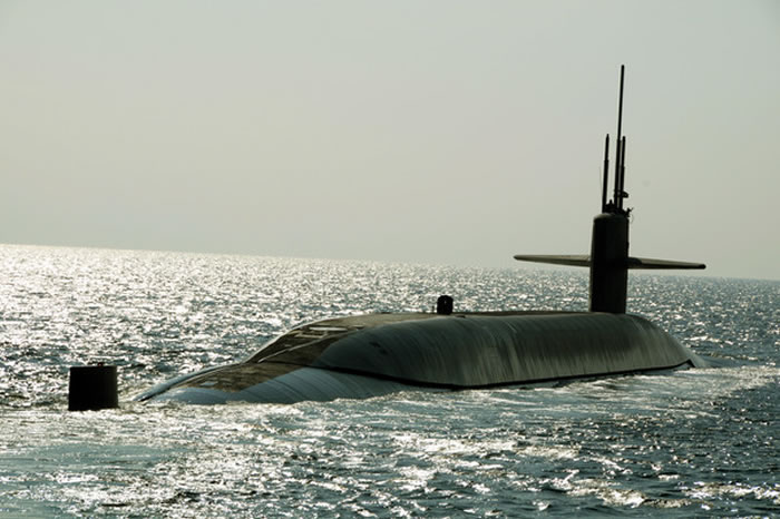 美国俄亥俄级核子潜艇马里兰号(Maryland,SSBN 738)。