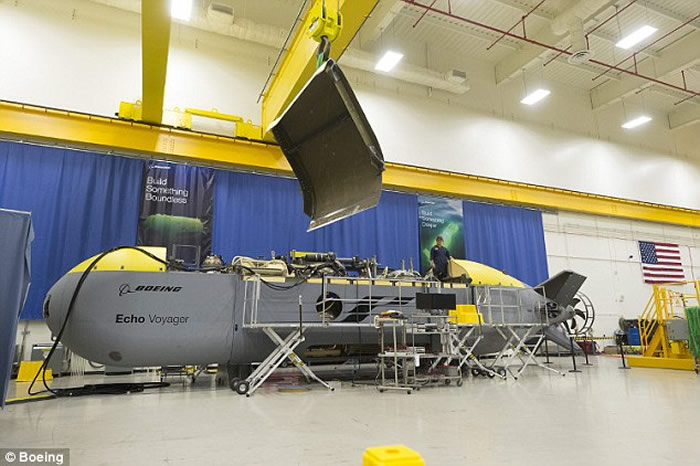 波音公司为美军开发全自动的无人潜艇“回声航行者”Echo Voyager