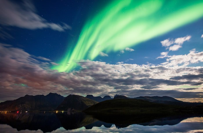 挪威多处可以目睹极光。