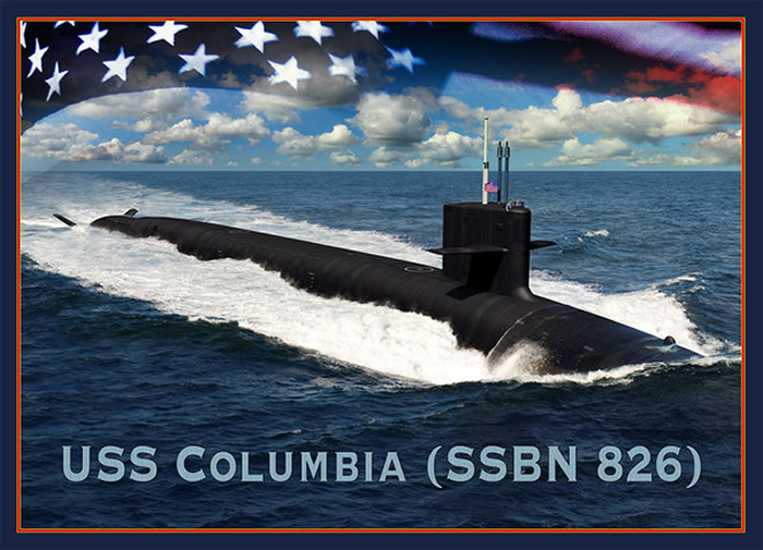 哥伦比亚级潜艇(Columbia-class submarine)想像图