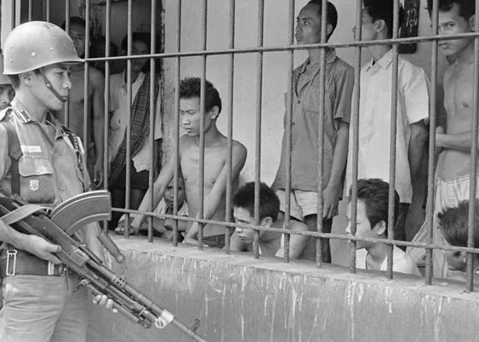 当年有大批的印尼共产党员被监禁。