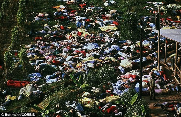 死亡邪教“人民圣殿教”1978年在南美洲盖亚那制造令人震惊的913人集体自杀恐怖事件
