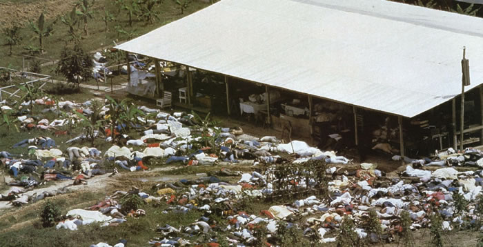 死亡邪教“人民圣殿教”1978年在南美洲盖亚那制造令人震惊的913人集体自杀恐怖事件
