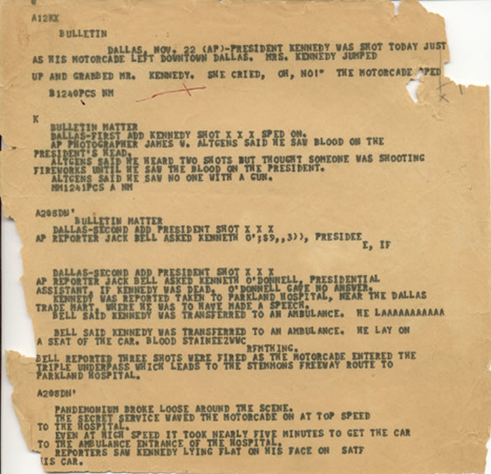 美国政府日前公开「肯尼迪遇刺事件」机密档案。