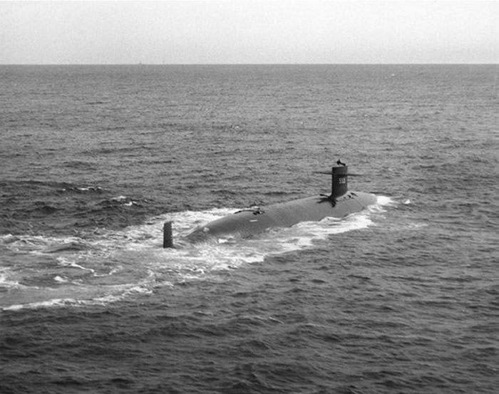1963年冷战期间美国海军核动力潜艇“长尾鲨号”在海盗海沟失事 129名士兵死亡