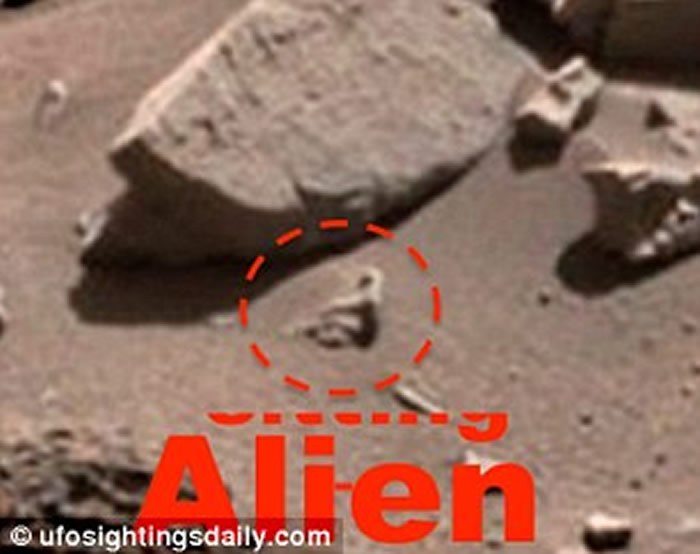 UFO专家称“好奇号”之前拍到某种像长毛蜘蛛猴的生物。