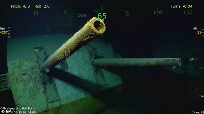 爱尔兰裔五兄弟葬身之处 二战沉没美军轻型巡洋舰朱诺号（USS Juneau）残骸现身