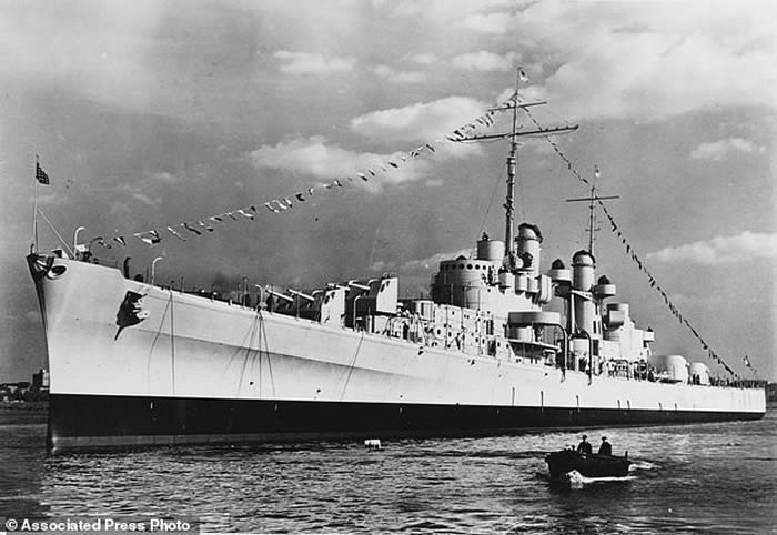 爱尔兰裔五兄弟葬身之处 二战沉没美军轻型巡洋舰朱诺号（USS Juneau）残骸现身
