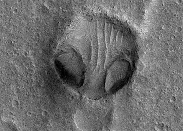 火星表面惊现外星人脸？NASA回应