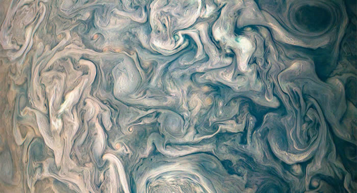 美国国家航空航天局（NASA）公布木星北温带奇异“高空云”照片