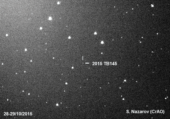 “死亡彗星”：小行星2015 TB145将于11月11日飞近地球