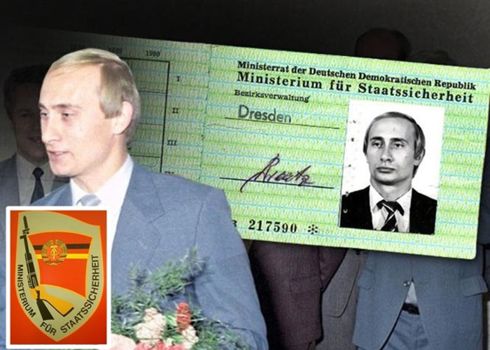 德国《图片报》：东德秘密政治警察组织Stasi存档中发现普京的证件