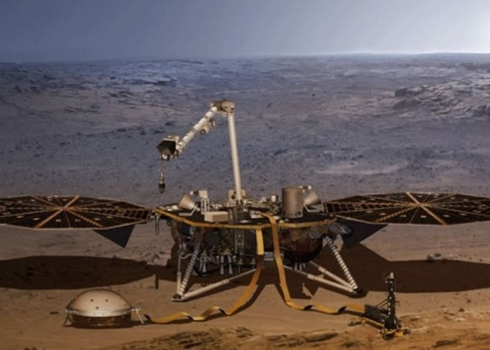 洞察号探测到火星地震的讯号。