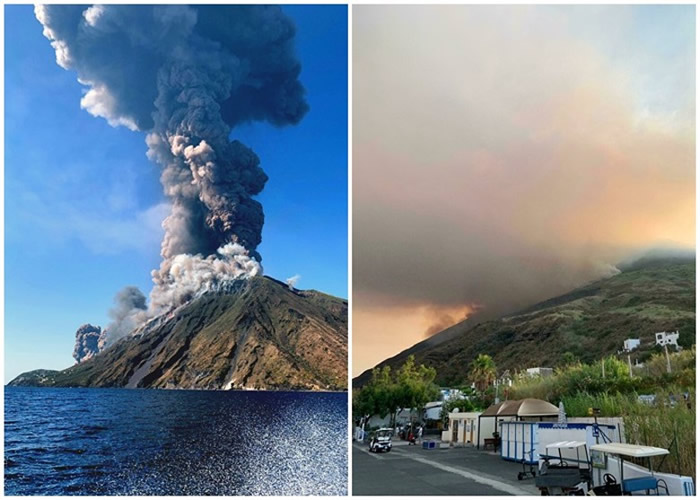 意大利斯特龙博利岛火山突然爆发导致登山客死亡 教士：火雨落下如地狱