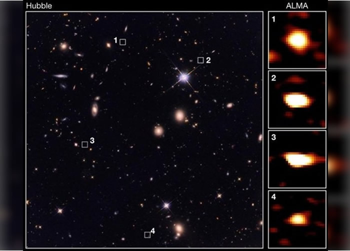 科学家发现了用传统可见光望远镜无法观测到的星系。