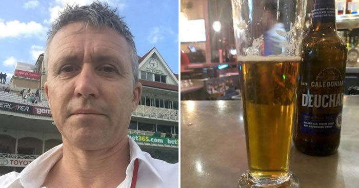 澳大利亚体育记者彼得⋅拉洛尔在英国曼彻斯特酒吧买了一杯啤酒花了6.8万美元
