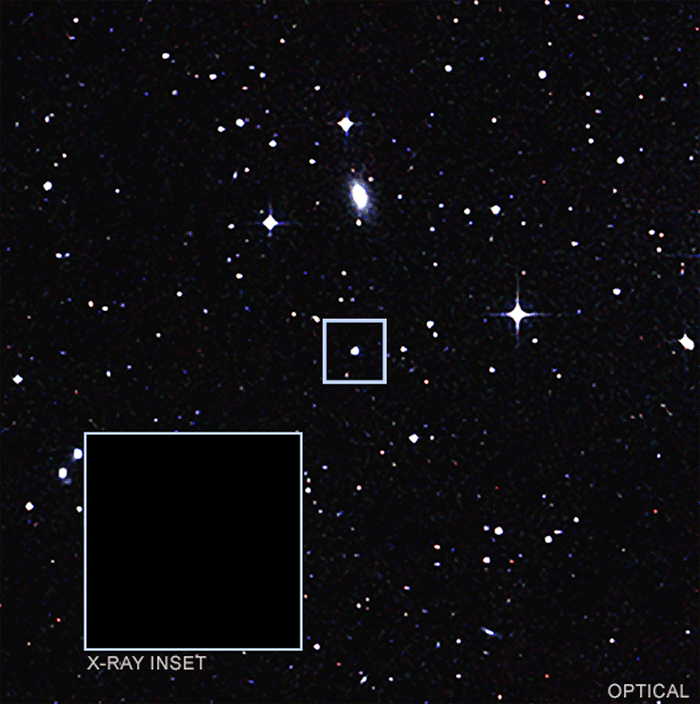 距离地球约2.5亿光年处GSN 069星系超大质量黑洞 一日吃三餐每餐吸4个月球