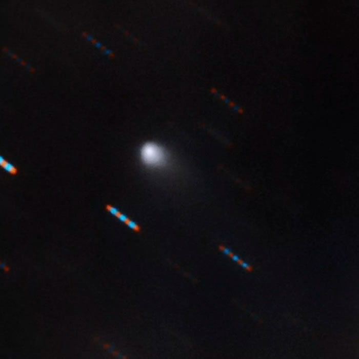 夏威夷Mauna Kea望远镜拍摄到迄今为止最清晰的星际彗星C/2019 Q4彩色图像