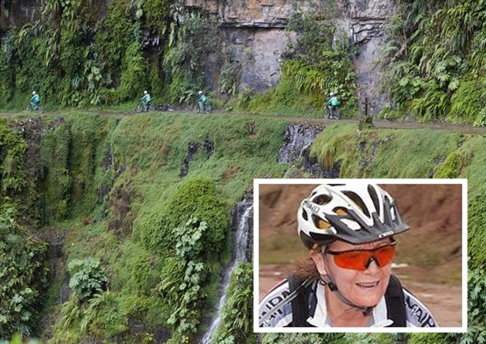 为忘记丧子之痛 玻利维亚70岁老妇骑单车挑战“死亡公路”