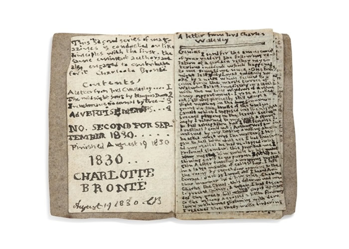 Charlotte Brontë名著《简爱》迷你手稿被故乡英国约克西群霍沃思博物馆筹78万欧元买回