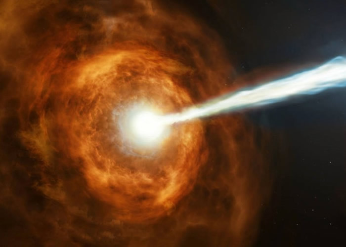 哈勃太空望远镜观测到有史以来最强烈的伽玛射线暴爆发 超太阳100亿年发出的能量